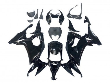 Custom 2008-2010 Kawasaki ZX10R Motorcycle Fairings - Glossy Black