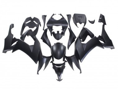 Custom 2008-2010 Kawasaki ZX10R Motorcycle Fairings - Matte Black