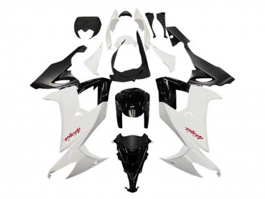 Custom 2008-2010 Kawasaki ZX10R Motorcycle Fairings - White Black Red Decal