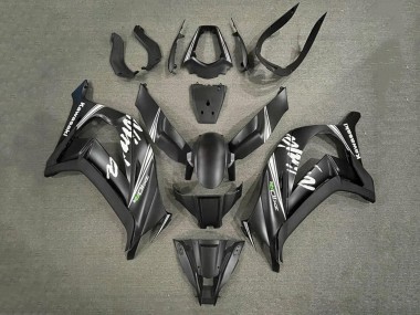 Custom 2011-2015 Kawasaki ZX10R Motorcycle Fairings - Matte Black White