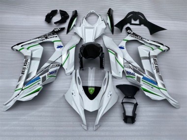 Custom 2016-2020 Kawasaki ZX10R Motorcycle Fairings - White Silver Green Blue Black Trick Star