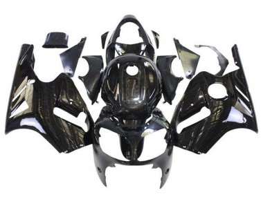 Custom 2000-2001 Kawasaki ZX12R Motorcycle Fairing - Glossy Black