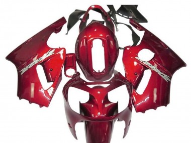Custom 2002-2006 Kawasaki ZX12R Motorcycle Fairings - Cnady Red