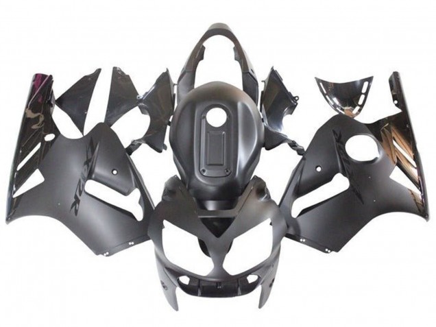 2002-2006 Kawasaki ZX12R Motorcycle Fairings - Matte Black Glossy Black