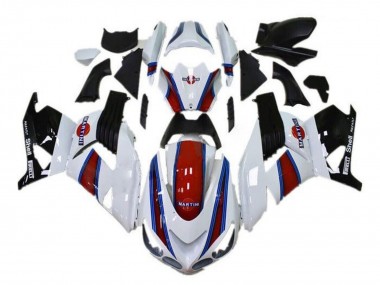 Custom 2006-2011 Kawasaki ZX14R ZZR1400 Motorcycle Fairings - White Red Blue Black Martini