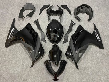 Custom 2013-2024 Kawasaki EX300 Motorcycle Fairings - Glossy Black Matte Black