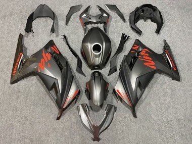 Custom 2013-2024 Kawasaki EX300 Motorcycle Fairings - Matte Black Red