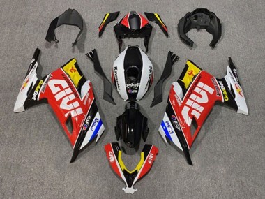 Custom 2013-2024 Kawasaki EX300 Motorcycle Fairings - White Red Yellow Blue Black Givi