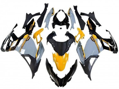 Custom 2018-2024 Kawasaki Ninja 400 Motorcycle Fairings - Nardo Grey Orange Black