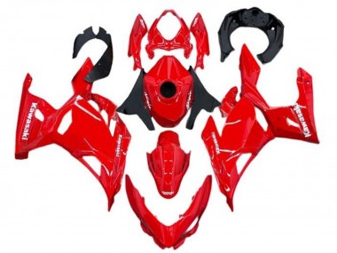Custom 2018-2024 Kawasaki Ninja 400 Motorcycle Fairings - Red