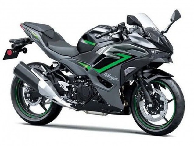 2024-2025 Kawasaki Ninja 500 EX500R Motorcycle Fairings - Black Grey Green
