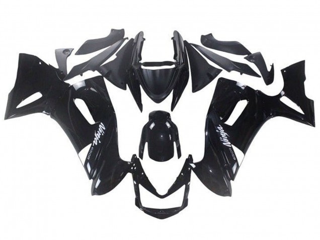 2006-2008 Kawasaki Ninja 650 EX650 Motorcycle Fairings - Glossy Black White Ninja 650R