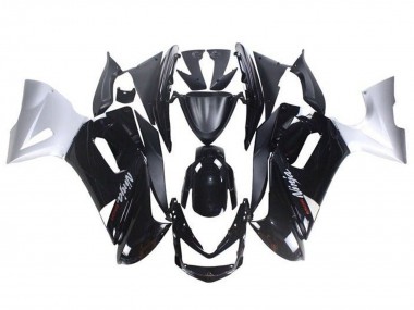 Custom 2006-2008 Kawasaki Ninja 650 EX650 Motorcycle Fairings - Glossy Black White