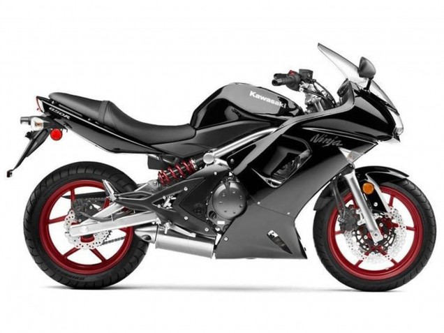 2006-2008 Kawasaki Ninja 650 EX650 Motorcycle Fairings - Glossy Black Matte Black