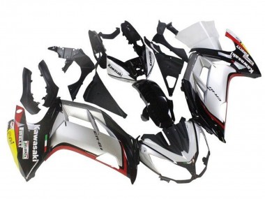 Custom 2012-2014 Kawasaki Ninja ER6F Motorcycle Fairings - Silver Black Red Yellow