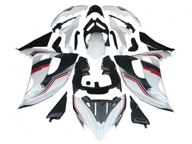 2017-2019 Kawasaki Ninja 650 EX650 Motorcycle Fairings - White Red Black Stripe