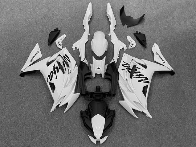 2020-2025 White Black Kawasaki Ninja 650 EX650 Motorcycle Fairings