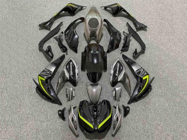 Custom 2014-2019 Kawasaki Z1000 Motorcycle Fairings - Black Grey Yellow