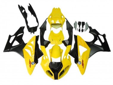 Custom 2009-2014 BMW S1000RR Motorcycle Fairings - Yellow Matte Black