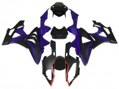 Custom 2009-2014 BMW S1000RR Motorcycle Fairings - Purple Red Matte Black