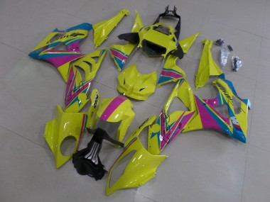 Custom 2009-2014 BMW S1000RR Motorcycle Fairings - Yellow Pink Blue