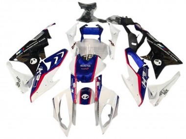 Custom 2015-2016 BMW S1000RR Motorcycle Fairings - White Blue Red Alien