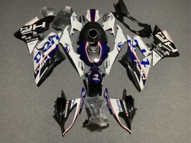 Custom 2015-2016 BMW S1000RR Motorcycle Fairings - White Blue Black Tyco