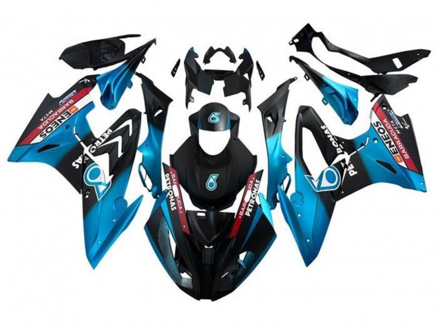 2015-2016 BMW S1000RR Motorcycle Fairings - Blue Red Black Petronas