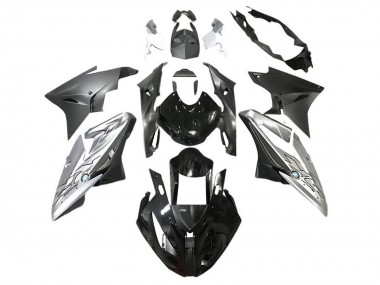 Custom 2015-2016 BMW S1000RR Motorcycle Fairings - Silver Glossy Black Matte Black