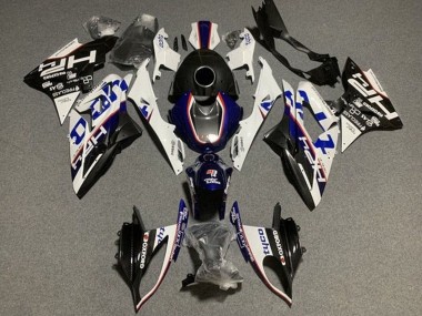 Custom 2017-2018 BMW S1000RR Motorcycle Fairings - White Blue Black Tyco