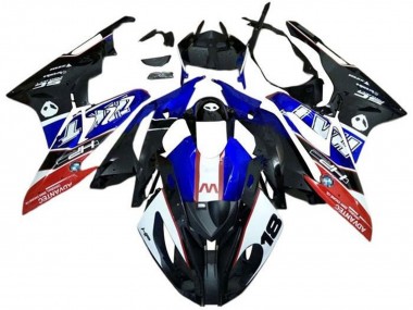 Custom 2017-2018 BMW S1000RR Motorcycle Fairings - White Blue Red Matte Black