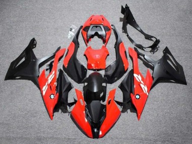 Custom 2019-2022 BMW S1000RR Motorcycle Fairing - Red White Matte Black