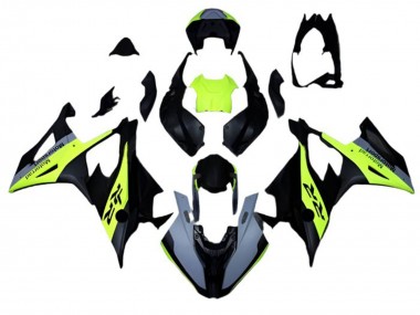 Custom 2019-2022 BMW S1000RR Motorcycle Fairings - Matte Black Grey Neon Yellow