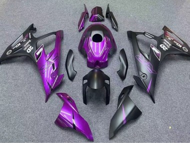 Custom 2019-2022 BMW S1000RR Motorcycle Fairings - Matte Black Purple