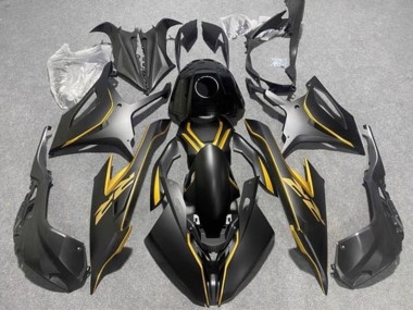 Custom 2019-2022 BMW S1000RR Motorcycle Fairings - Matte Black Gold