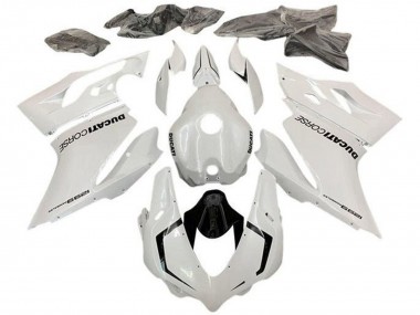 Custom 2015-2020 Ducati 1299 Motorcycle Fairings - Pearl White