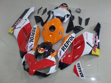Custom 2004-2005 Honda CBR1000RR Motorcycle Fairings - Orange White Red Glossy Black Repsol Red Bull HRC