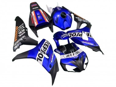 Custom 2006-2007 Honda CBR1000RR Motorcycle Fairings - Blue White Red Matte Black Repsol