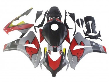 Custom 2008-2011 Honda CBR1000RR Motorcycle Fairings - Nardo Grey Black Red Bull