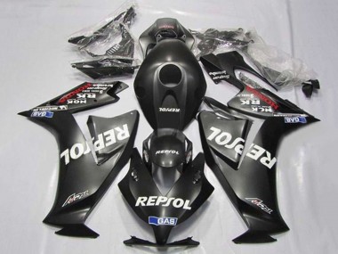 Custom 2012-2016 Honda CBR1000RR Motorcycle Fairings - Matte Black White Repsol