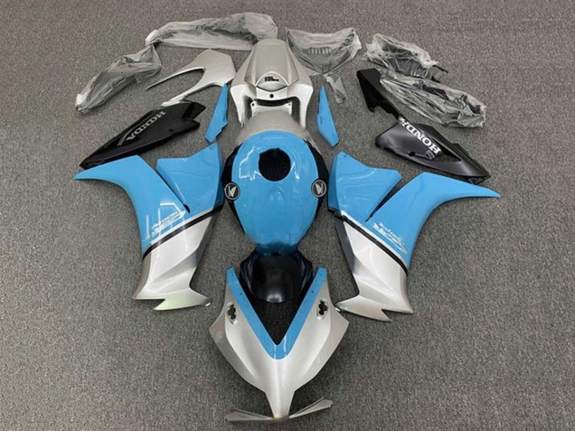 2012-2016 Honda CBR1000RR Motorcycle Fairings - Light Blue Silver Black