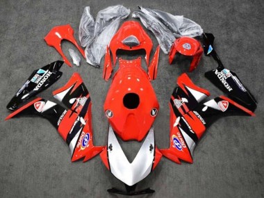 Custom 2012-2016 Honda CBR1000RR Motorcycle Fairings - Red Silver Glossy Black