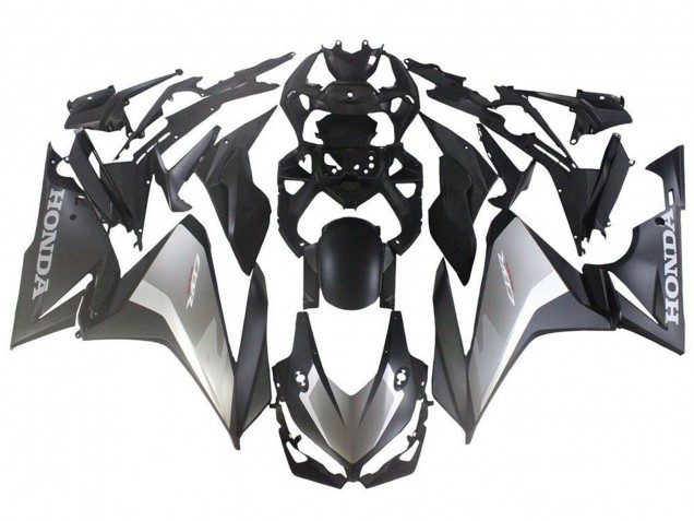 2022-2023 Honda CBR500R Abs Motorcycle Fairings - Silver Grey Matte Black