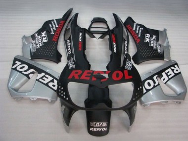 Custom 1994-1995 Honda CBR900RR 893 Motorcycle Fairings - Silver Matte Black White Red Repsol
