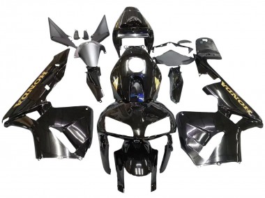 Custom 2005-2006 Honda CBR600RR Motorcycle Fairings - Black Gold