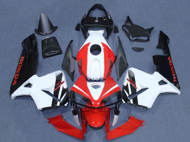 2005-2006 Honda CBR600RR Motorcycle Fairings - Black White Red