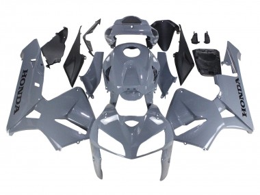 Custom 2005-2006 Honda CBR600RR Motorcycle Fairings - Grey Black