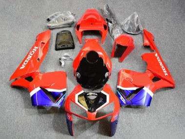 Custom 2005-2006 Honda CBR600RR Motorcycle Fairings - Red Black Blue White