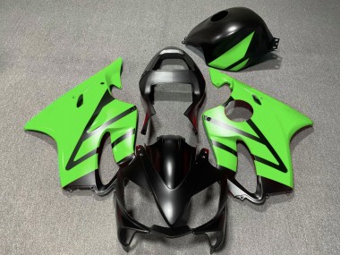 Custom 2001-2003 Honda CBR600 F4i Motorcycle Fairings - Green Matte Black