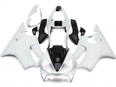 Custom 2001-2003 Honda CBR600 F4i Motorcycle Fairings - White Black